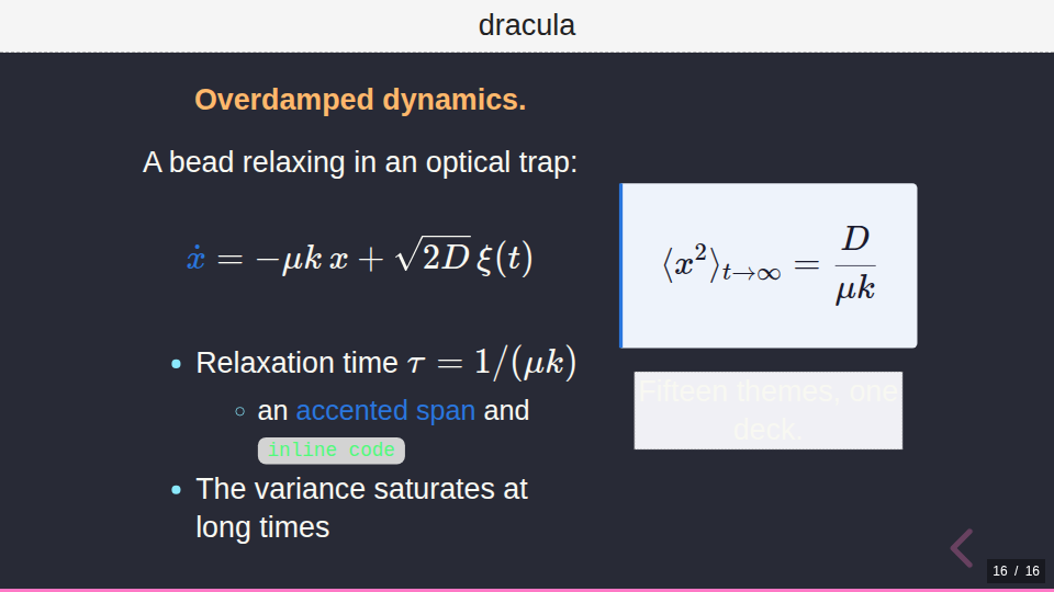 The dracula theme